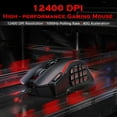thumbnail image 2 of REDRAGON Gaming Mouse Wired with RGB Light, Computer Mouse Gaming, UP 12400 DPI,12 Side Buttons, MMO Mouse Gaming, 19 Programmable Buttons，Weight Tuning，USB Wired Black Gamer Mouse with Light, 2 of 8