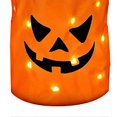 thumbnail image 2 of 2Pcs LED Halloween Candy Bags 12in High 10in Wide Pumpkin Style Battery Powered Halloween Party Bags for Party, 2 of 3