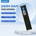 thumbnail image 1 of DDR4 RAM 2666MHz 3200MHz 8 Go 16 Go Bureau 1.2V Basse Tension Mémoire RAM pour PC DDR4 16 Go, 1 of 5
