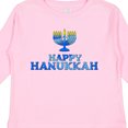 thumbnail image 4 of Inktastic Happy Hanukkah with Menorah Boys or Girls Long Sleeve Toddler T-Shirt, 4 of 5