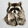 thumbnail image 3 of CafePress - Cute Humorous Watercolor Raccoon Blowing A Kiss Zi - Zip Hoodie, Classic Hooded Sweatshirt with Metal Zipper, 3 of 4