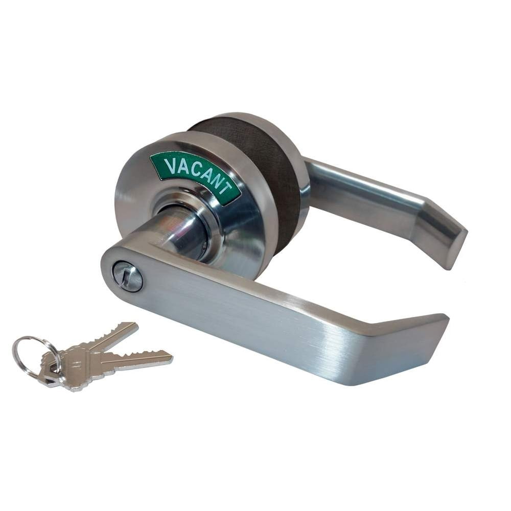3.1.2 Commercial Grade Privacy Indicator Lock and Lever in 26D Satin Chrome with Two Master