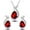 Red, variant on Clearance Under $2.00 Crystal Jewelry Set, Birthstone Pendant Necklace Drop Dangle Earrings for Women