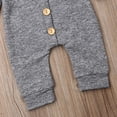 thumbnail image 4 of Seyurigaoka Boys Girls Round Collar Romper Suit, Long Sleeve One Piece Bodysuit, 4 of 5