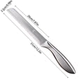 thumbnail image 2 of 8 Inch Stainless Steel Serrated Bread Knife, Ideal for Homemade Breads, Bagels and Cakes, Dishwasher Safe, 2 of 2