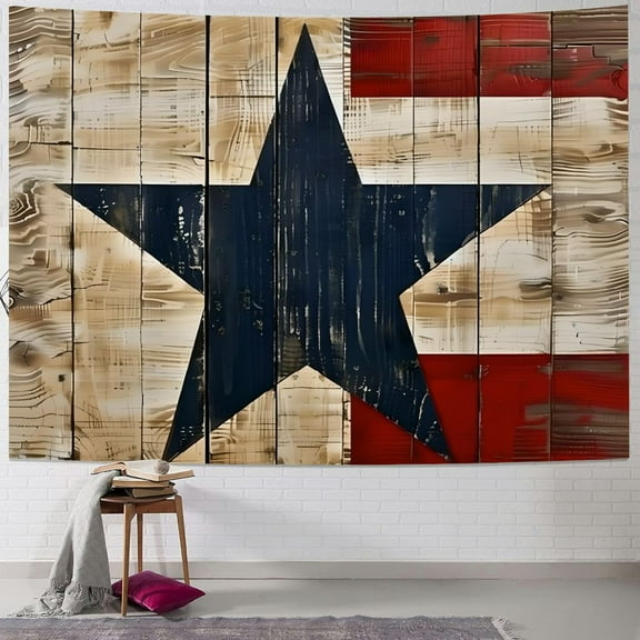 Autua Texas Flag Tapestry Wall Hanging Unique Style Graphic Tapestries Home Wall Decor Art for Living Room Bedroom Apartment Farmhouse Dorm 40x30inch