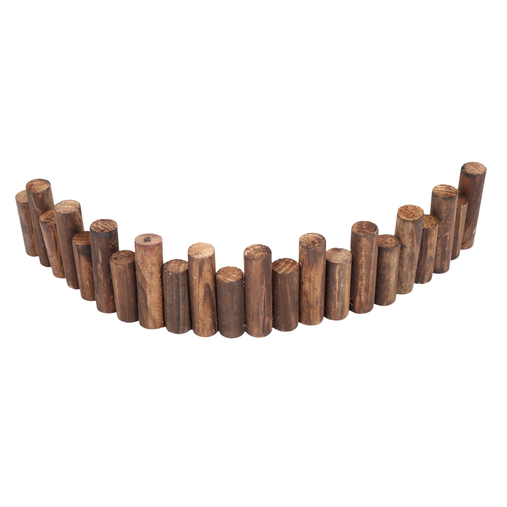 MLINS Wooden Garden Fence, Decorative Wood Garden Edging Border For Flower Bed And Landscape Fencing Outdoor Fence For Yard And Patio Path Edging