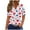 Hearts White, variant on Cmfcve Patriotic Shirts for Women V-Neck Button 4th of July Blouse Short Sleeves Flag Printed Pullover T-Shirt