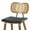 【Set of 2】- Black - PU - 26" Seat Height, variant on WOOW DEPOT 26" Counter Height Bar Stool Set of 1, w/ Rattan Mid Back Upholstered Modern PU Wooden Stool Barstool Chair for Kitchen Island Pub