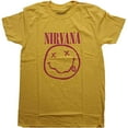thumbnail image 1 of Nirvana Unisex T-Shirt Pink Happy Face, 1 of 3