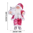 thumbnail image 2 of Polyester Santa Claus Statue 12 Inch Standing Figurine Winter Christmas Home Party Decor, 2 of 5