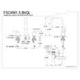 thumbnail image 5 of Fauceture FSC8961NQL 8 in. Widespread Bathroom Faucet, Polished Chrome, 5 of 5