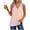 Pink ②, variant on Dvprdro Summer Tank tops Womens Casual Gradient Color V Neck Sleeveless Side Split Loose Tunic Blouses