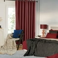thumbnail image 3 of Deconovo Blackout Curtains for Bedroom, Red Solid Print, Grommet Top, 52 x 84 Inch, 2 Panels, 3 of 8