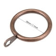 thumbnail image 3 of Unique Bargains Anneaux de Rideaux Métal 28mm Diamètre Intérieur pour Tringles à Rideaux Cuivre 7 Pcs, 3 of 3