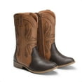thumbnail image 2 of Dream Pairs Girls' Cowgirl Cowboy Western Boots Mid-Calf Riding Shoes for Kids & Tweens, 2 of 5