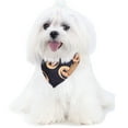 thumbnail image 2 of BeesClover Halloween Dog Bandanas, Skulls Pumpkins Patterns Pet Scarf, Reversible Dog Triangle Scarf, Fall Dog Bibs, Pet Accessories For Halloween Holiday Costume, 2 of 8