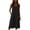 Black, variant on Button Front Dress Women Dinner Dress 2026 Summer Solid Color Sleeveless Crew Neck Breathable Regular Fit Dress for Women with Pockets Basic for Daily and Commute S-2XL