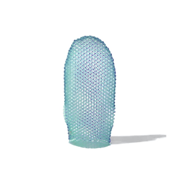 Manopla de baño de doble cara Supracor Stimulite - Lado lavanda (textura más suave) Lado verde (textura más firme)