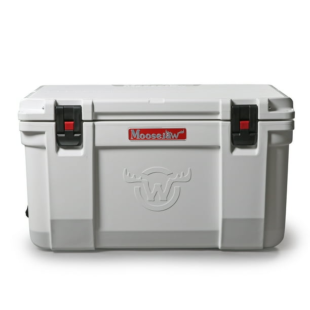 Moosejaw 50 Quart Ice Fort Hard Cooler with Microban, Snow