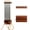 Brown, variant on Wall Mount Pool Stick Holder - Billiards Pool Cue Rack Hardwood Pool Cue Set Holder for 6 Cues Sticks Storage Pool Table Accessories Equipment Organizer