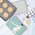 thumbnail image 5 of Yayeee Pot Holders Kitchen Heat Resistant with Pocket 7"x9.8" Cotton Oven Cooking Hot Pads, White Cartoon Swan, 5 of 7