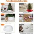 thumbnail image 6 of Christmas Metal Tree Collar w/ 30 Inch Diameter Base for Holiday Decor White, 6 of 9