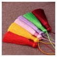 thumbnail image 4 of 5/10pcs 8cm Colorful Tassel Fringe for DIY Crafts and Jewelry Making Spike Polyester Ice Silk Bookmark Key Chain Tassels, 4 of 7
