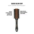 Conair Copper Collection Vented Round Hairbrush with Boar and Nylon