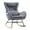 Gray, variant on EBQOSK Rocking Chair Nursery, Modern Rocking Chair with High Backrest Beige