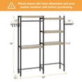thumbnail image 2 of AKDSteel Laundry Room Organization and Storage, 5 Tier Wood Over The Washer and Dryer Storage Shelf with Drying Clothes Racks,Space Saver Heavy Duty Bathroom Laundry Shelf for Home Storage and Decor, 2 of 8