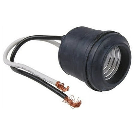 

660W 250V Incandescent Rubber Lampholder Medium Base Pigtail Type Each