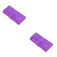 thumbnail image 1 of Minnieouse Cartera larga de cuero de PU Monedero de mujer Bolsa portátil Oficina de viaje Púrpura Violeta 2piezas, 1 of 6