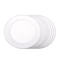 thumbnail image 1 of 10 Pieces Paper Round Plates Set Small Camping Birthday Dinnerware Set Stackable Hiking Backpacking Tableware Campers Accessories 10 Inch, 1 of 9