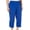 Navy, variant on Hearts of Palm Womens Plus Solid Pull On Capri Pants