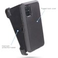thumbnail image 3 of TGHTBA-Samsung Galaxy A71 5G Holster Case with Built-in Screen Protector and Rotating Belt Clip (Black), 3 of 4