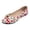 White, variant on Women's Round Toe Flat Shoes Cherry Print Trendy Buckle Ballet Dance Shoes Ladies Fashion Dressy Casual Footwear Black Size 8