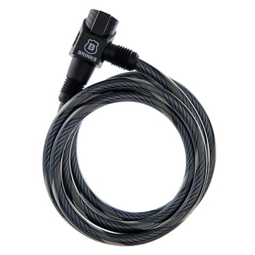 Brinks Covered Steel 3/8in x 6ft Keyed Bicycle Cable Lock