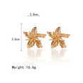 thumbnail image 2 of Pendientes Grandes Xtellar  De Flor De Metal, 2 of 3