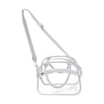 thumbnail image 1 of Bolso de hombro transparente, correa de hombro ajustable y extraíble, PVC transparente Gris, 1 of 9
