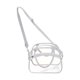 thumbnail image 1 of Bolso de hombro Bolso de mano Correa ajustable Paquete PVC con bolsillo frontal Bolso transparente Cruzado Gris, 1 of 9