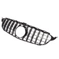 thumbnail image 4 of Front Bumper Grill, Guard Front Mesh Grille Anti Fading Decorative Protection  For Car Modification Gloss Black, + Black, 4 of 8