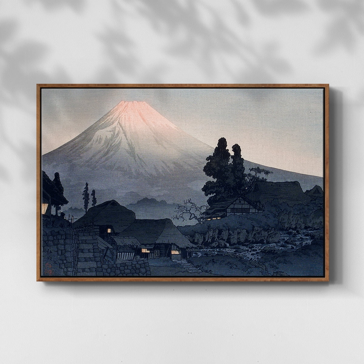 Vintage Landscape-CCCII By Wexford Home Framed in Walnut Wood Gallery Wrapped Canvas 27 in. x 41 in.