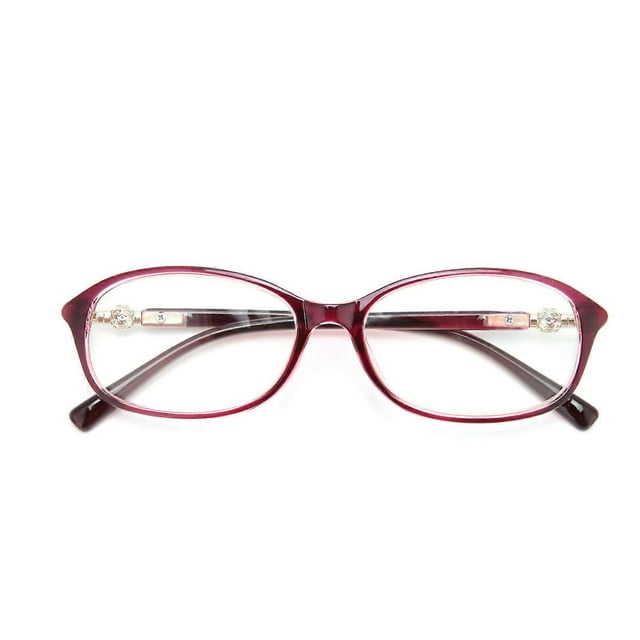 Women Blue Light Blocking Reading Glasses Simple Elegant Reading Glasses with Case(+200 )