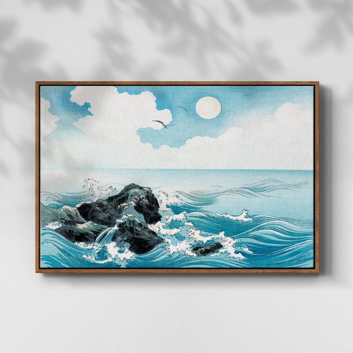 Vintage Landscape-CXXVI By Wexford Home Framed in Walnut Wood Gallery Wrapped Canvas 17 in. x 25 in.