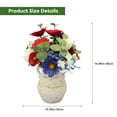 thumbnail image 4 of My Texas House Faux Poppies in Rustic Vase, Multicolor, 16.5", 4 of 5