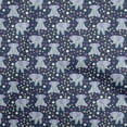 thumbnail image 1 of oneOone Silk Tabby Navy Blue Fabric Circus Craft Projects Decor Fabric Printed By The Yard 42 Inch Wide, 1 of 5