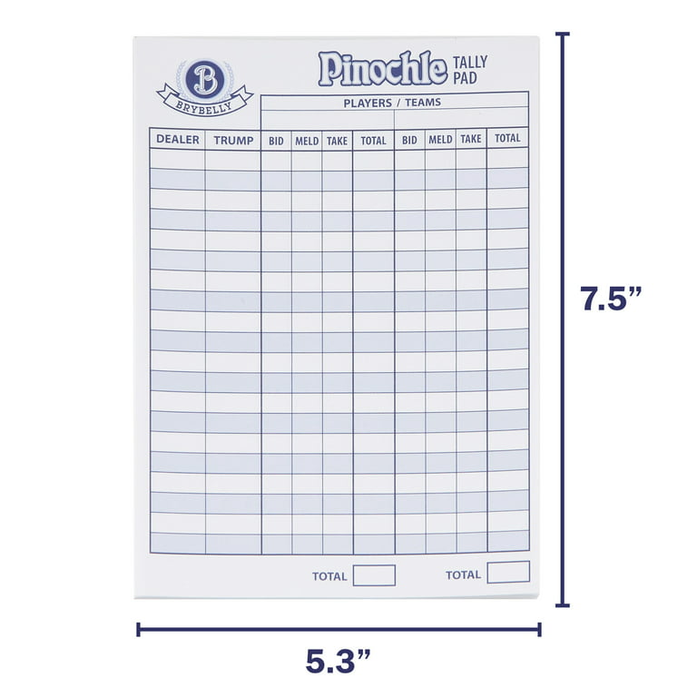 Score Pads for Games