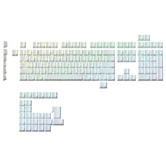 1. 133Key Gradient Side-Print Topographic Keycaps, Contour4.0 Design & Anti-Fade Backlit for Mechanical Keyboards