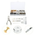 thumbnail image 4 of Shisuyan Rivets en Laiton Argent 360 Pcs 13.00X6.00X1.50Cm, 4 of 8